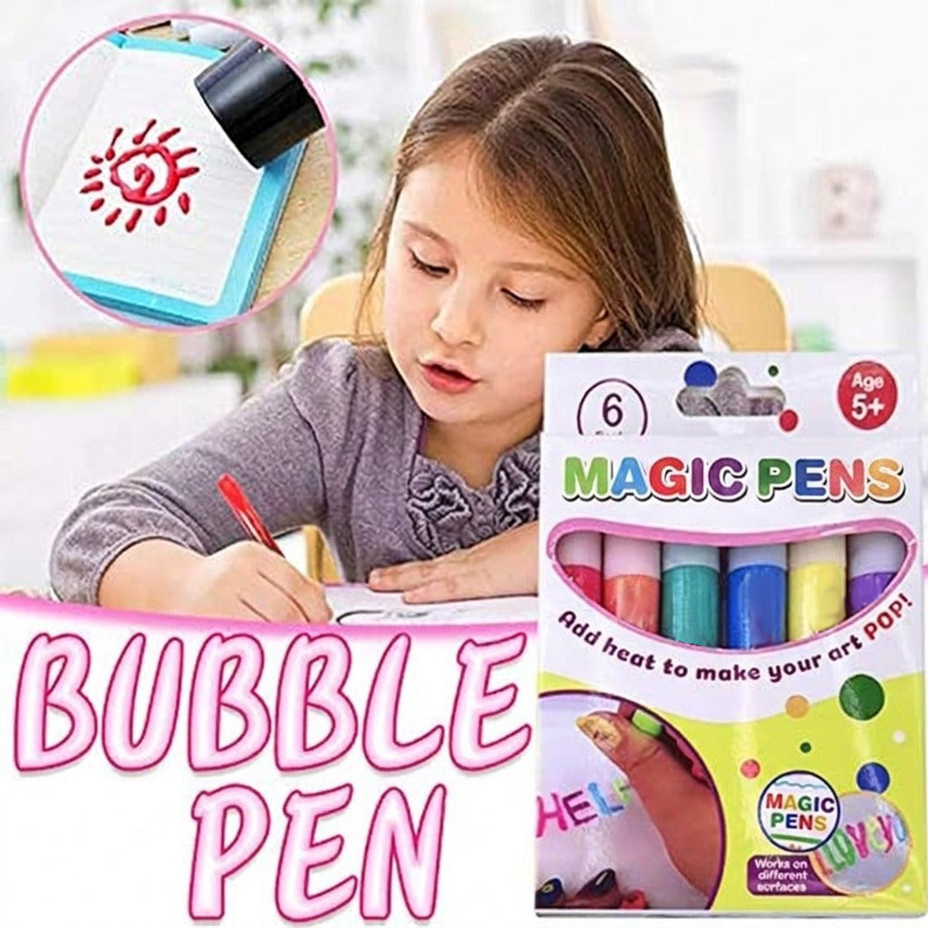 Magic Pen – Draw 3D with One Stroke! DIY Bubble Magic Drawing Pens