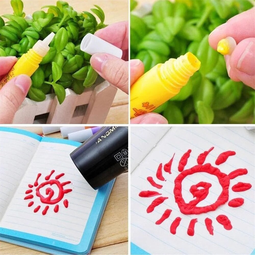 Magic Pen – Draw 3D with One Stroke! DIY Bubble Magic Drawing Pens