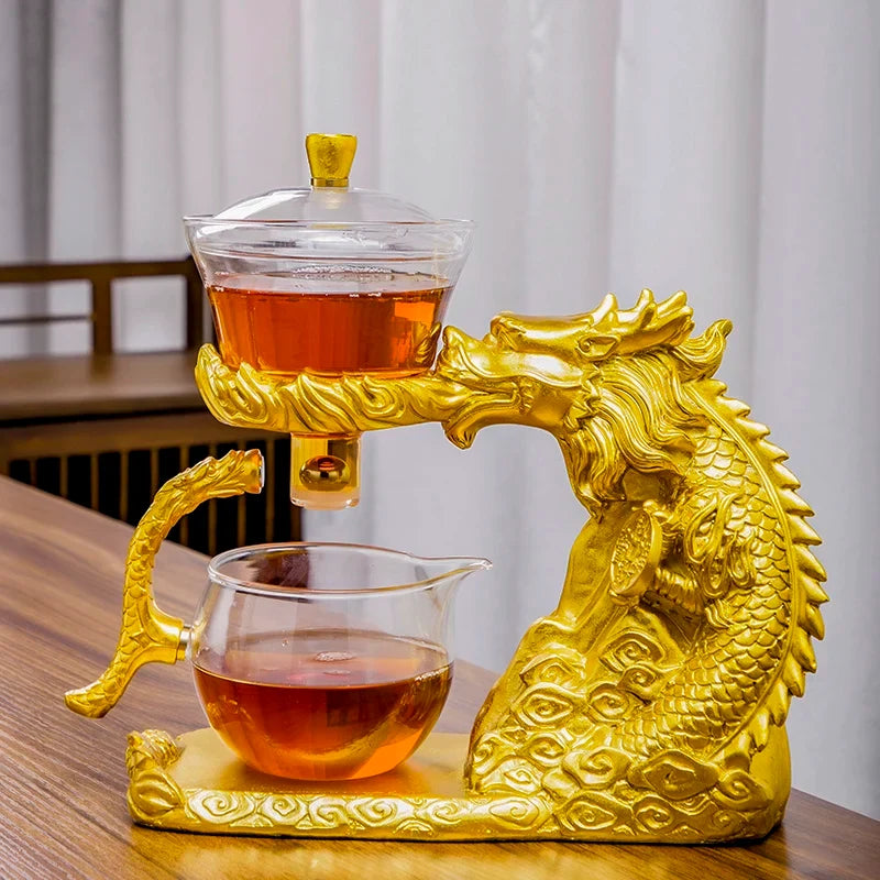 Magnetic Flow Kung Fu Turtle Dragon Teapot Infuser