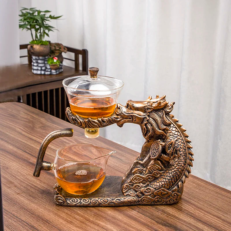 Magnetic Flow Kung Fu Turtle Dragon Teapot Infuser