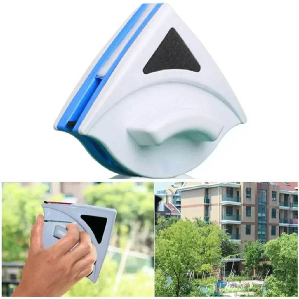 Magnetic Window Cleaner, Double-Sided for 3–8 mm Glass, Streak-Free