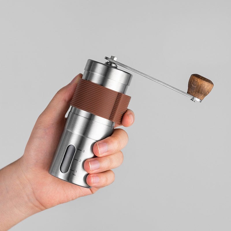 Manual Coffee Grinder – 304 Stainless Steel with Adjustable Ceramic Burr