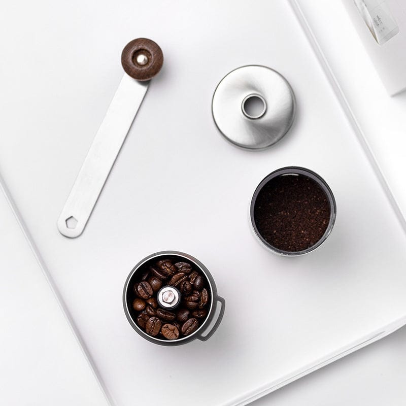 Manual Coffee Grinder – 304 Stainless Steel with Adjustable Ceramic Burr