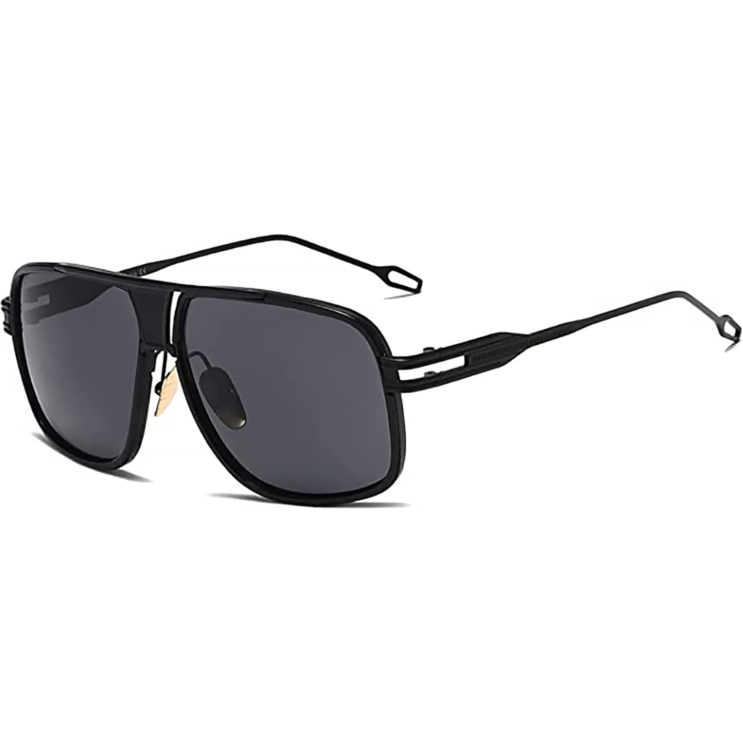 Men's Aviator Sunglasses with Alloy Frame and UV Protection