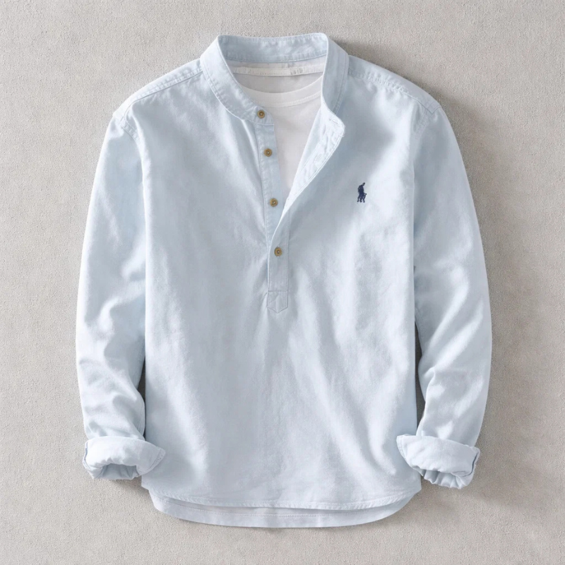 Men's Effortless Washed Shirt for Refined Comfort