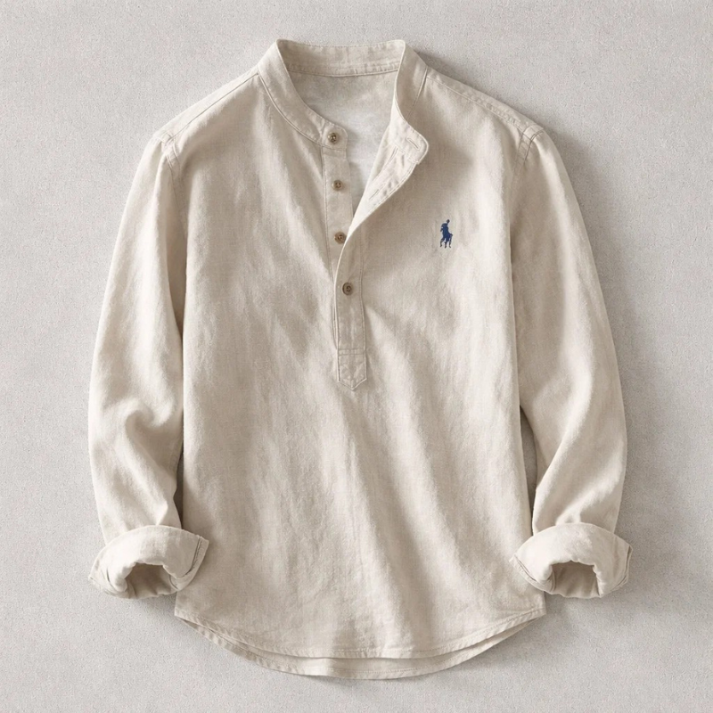 Men's Effortless Washed Shirt for Refined Comfort