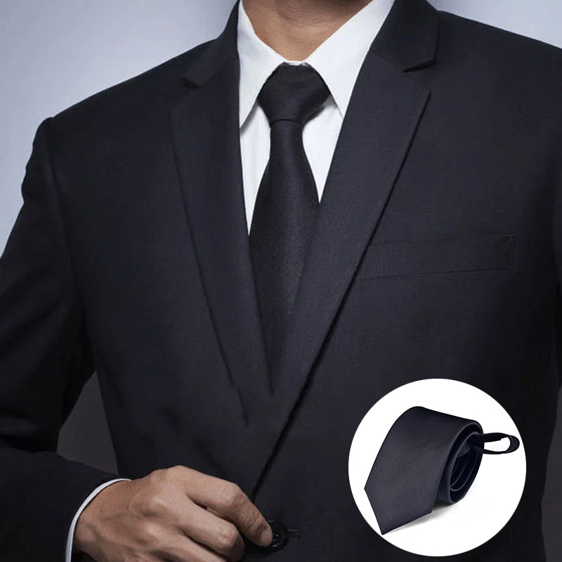 Men's Pre-Tied Zipper Necktie
