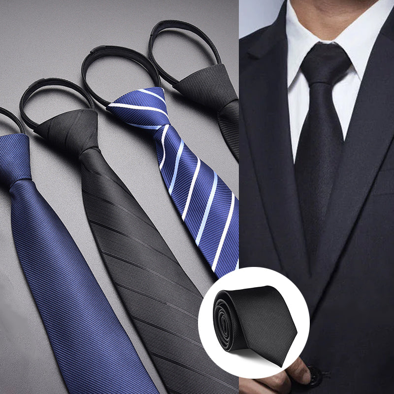 Men's Pre-Tied Zipper Necktie