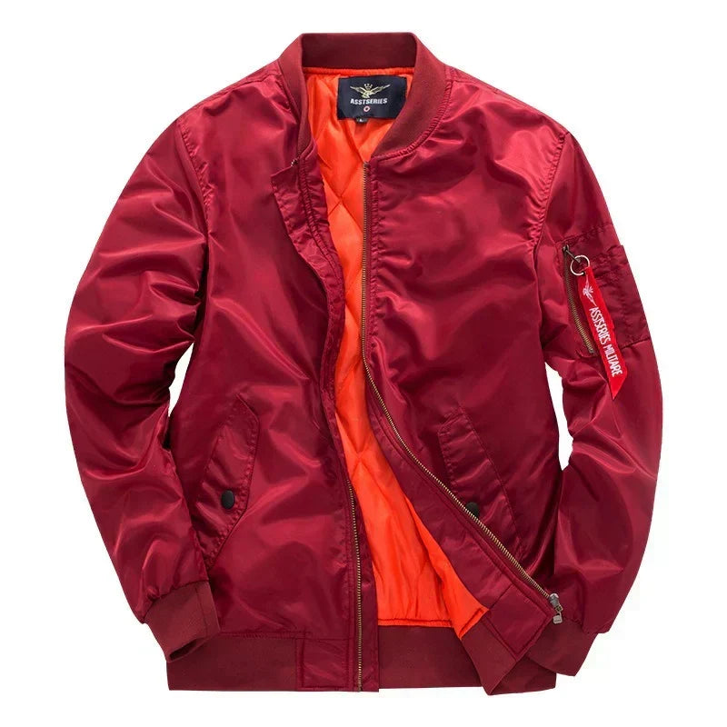 Men's Quilted Lined Bomber Jacket