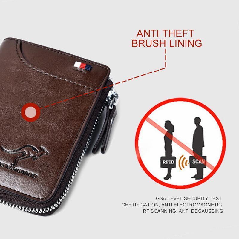 Men's RFID Blocking Leather Wallet