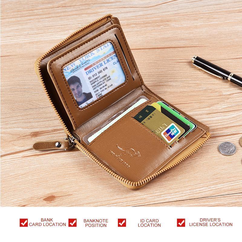 Men's RFID Blocking Leather Wallet