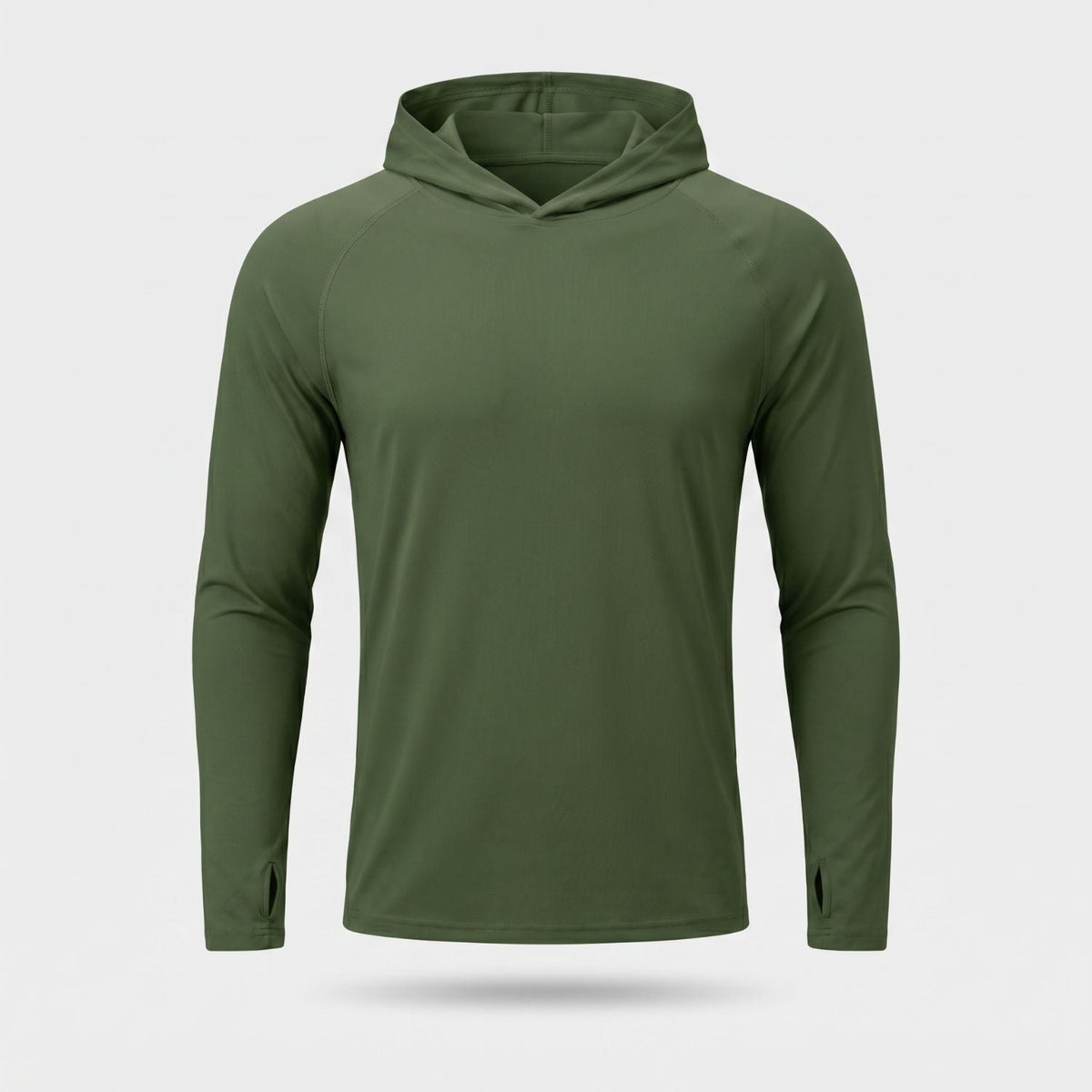Men's UPF 50+ Sun Hoodie – Lightweight Quick-Dry Hiking & Fishing UV Top with Thumb Loops