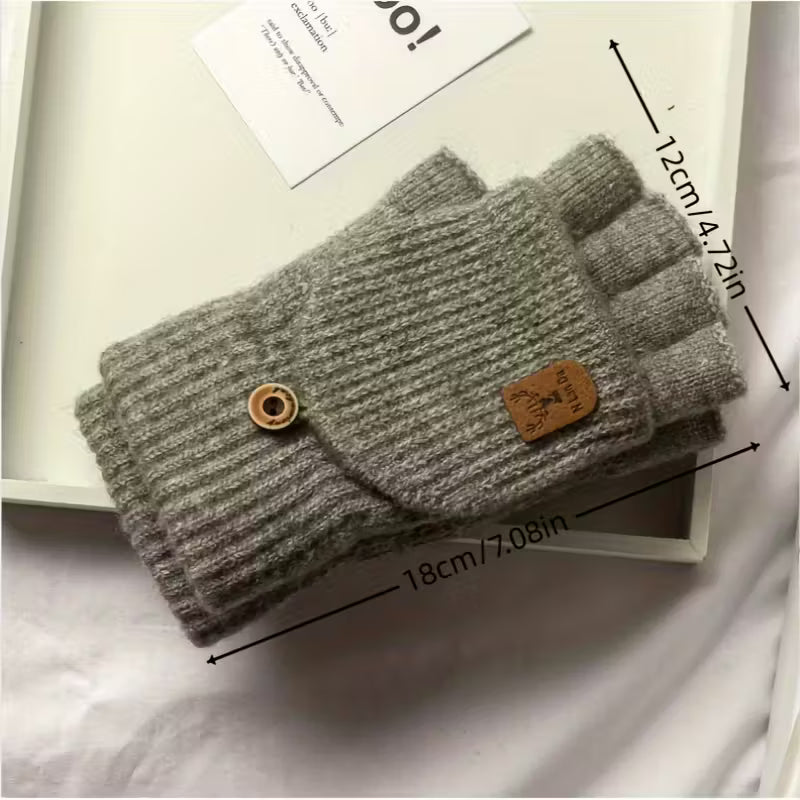 Men's WinterPro Fingerless Gloves – Thick, Warm and Comfortable