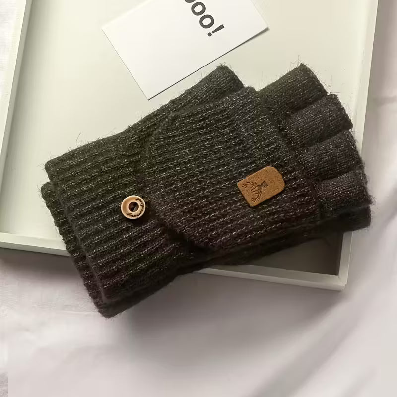 Men's WinterPro Fingerless Gloves – Thick, Warm and Comfortable
