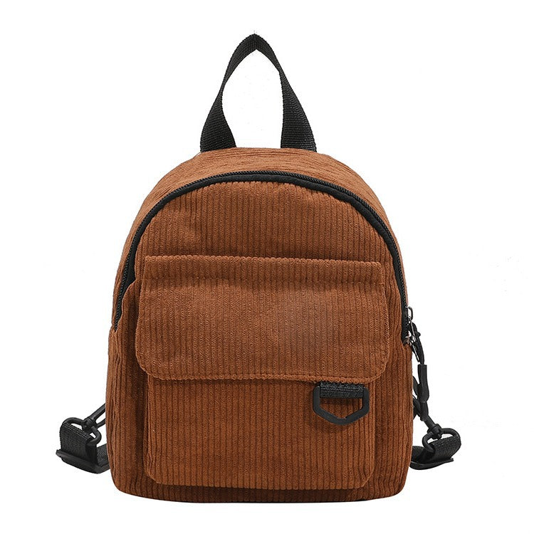 Mini Corduroy Backpack – Compact, Durable & Anti-Theft