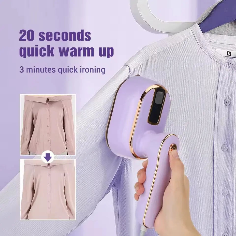 Mini Steam Iron – Wrinkle-free in seconds, at home & on the go