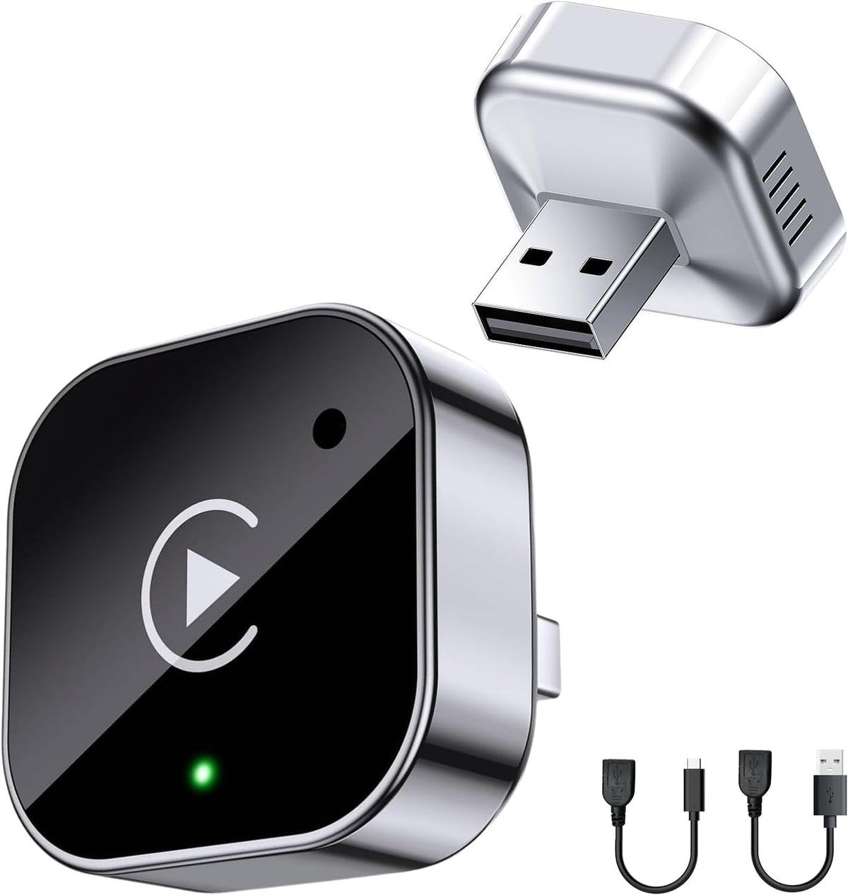 Mini Wireless CarPlay Adapter with Dual-Band Connection and Compact Design