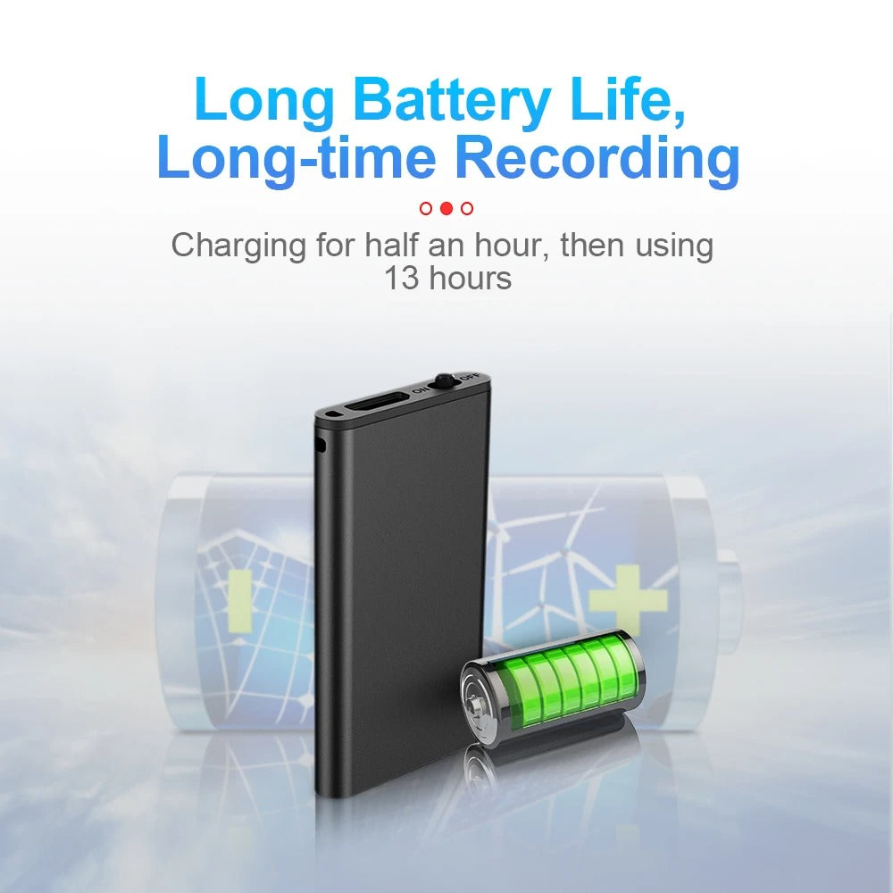 Miniature Spy Voice Recorder - Ultra-Discreet Audio Recording