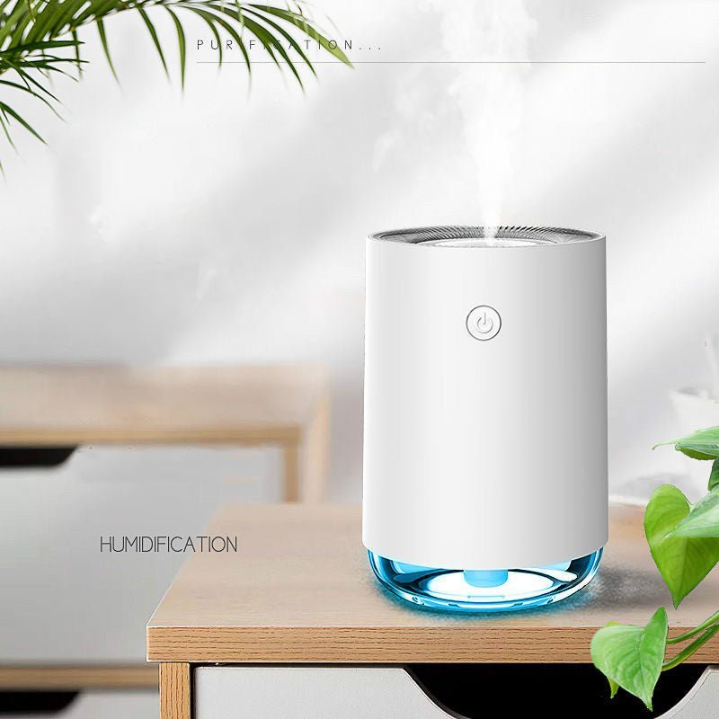 MistFris Mini Humidifier – Whisper-Quiet & USB-Powered (2W)