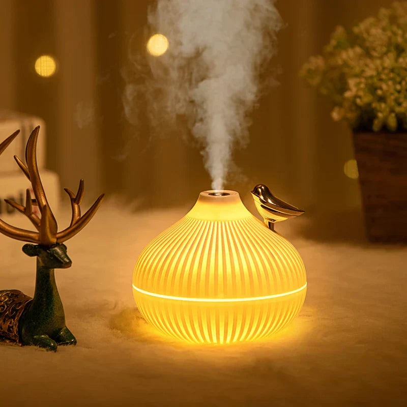 MistGlow USB Humidifier – Quiet & Compact with LED Night Light & Mood Lighting