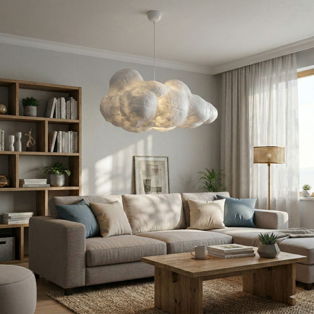 Modern Cloud Ceiling Light with Adjustable Height