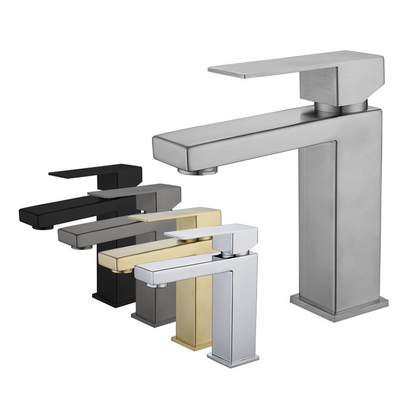 Modern glam single-lever bathroom sink faucet