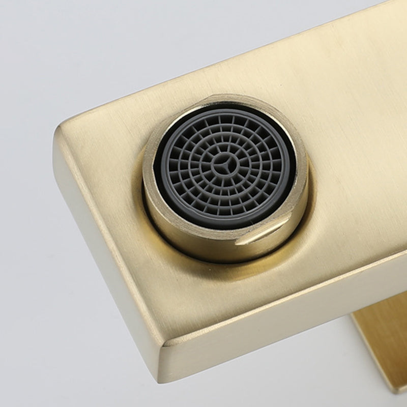 Modern glam single-lever bathroom sink faucet
