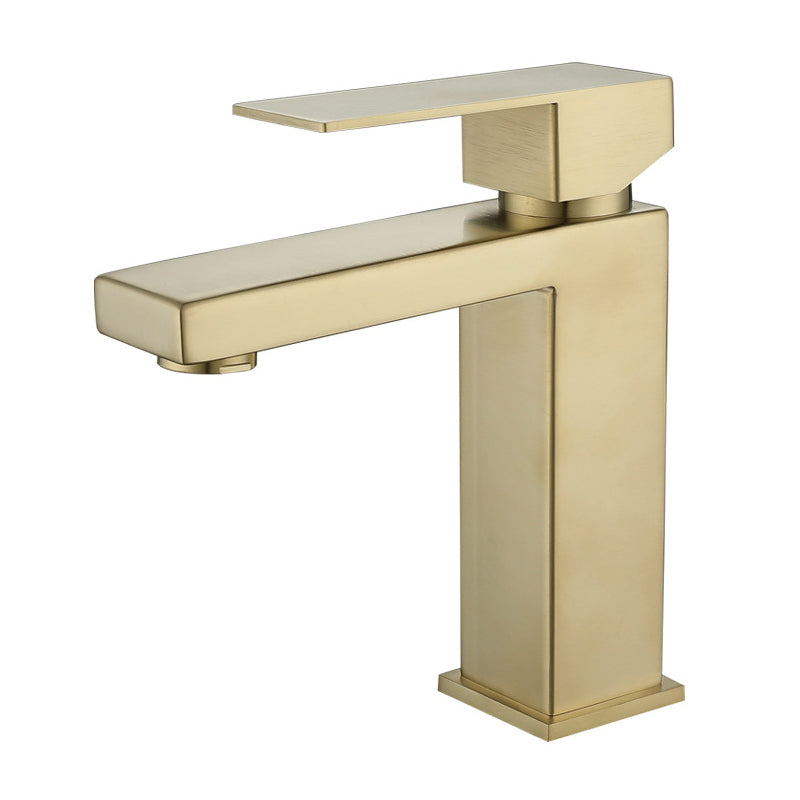 Modern glam single-lever bathroom sink faucet