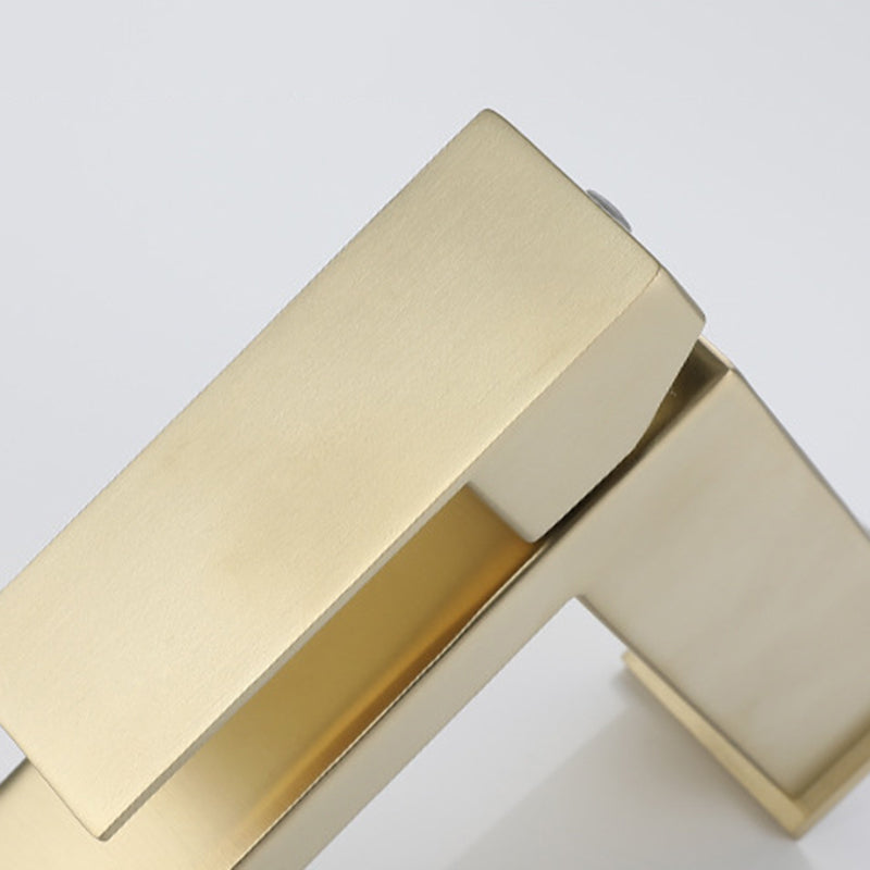 Modern glam single-lever bathroom sink faucet