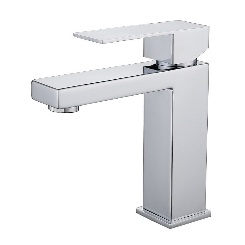 Modern glam single-lever bathroom sink faucet
