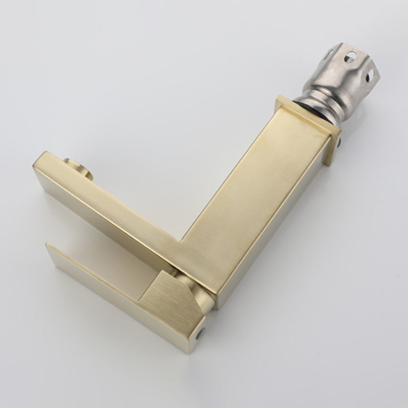 Modern glam single-lever bathroom sink faucet