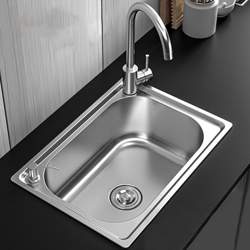 Modern Undermount Stainless Steel Kitchen Sink with Drain