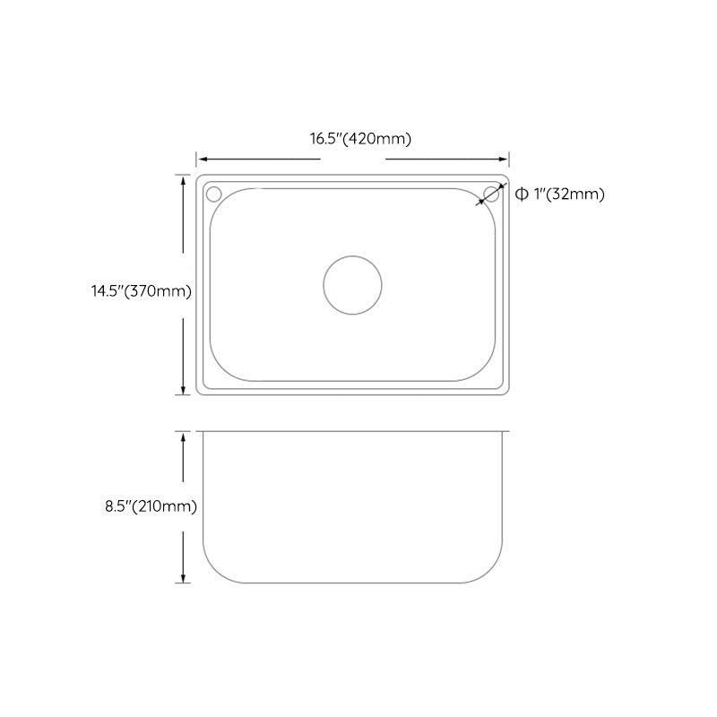 Modern Undermount Stainless Steel Kitchen Sink with Drain