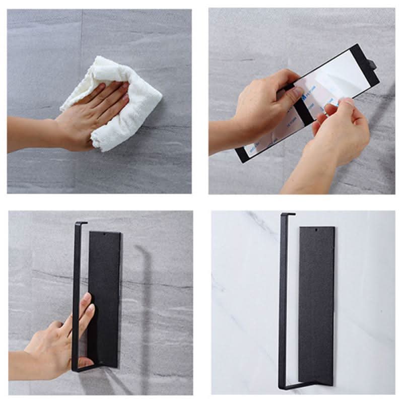 Modern Wall Mount Paper Towel Holder – Durable Iron Construction