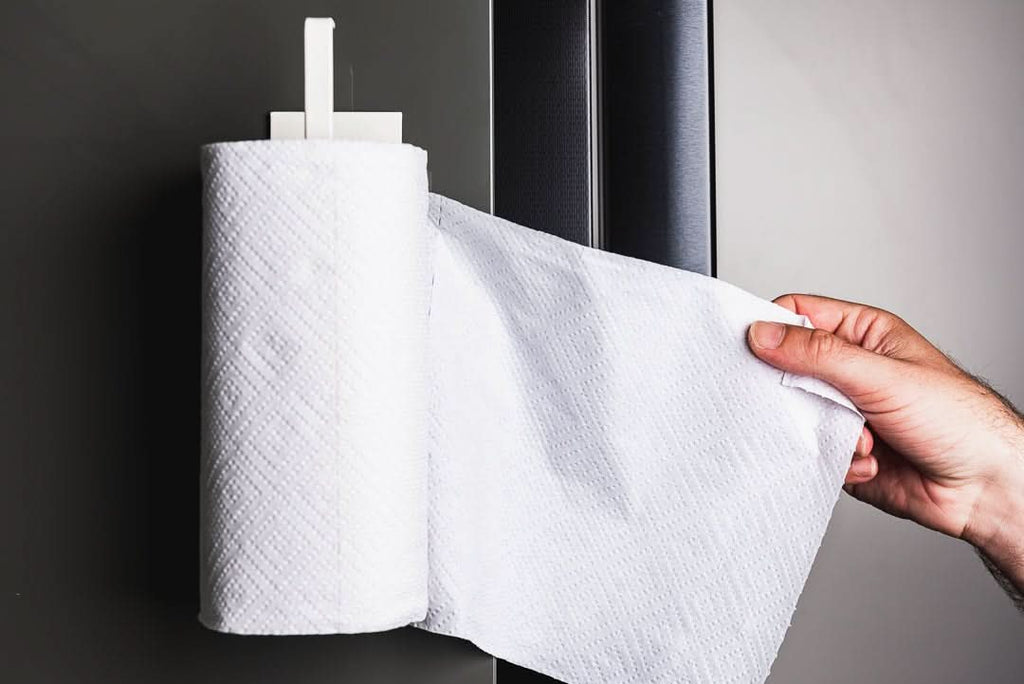 Modern Wall Mount Paper Towel Holder – Durable Iron Construction