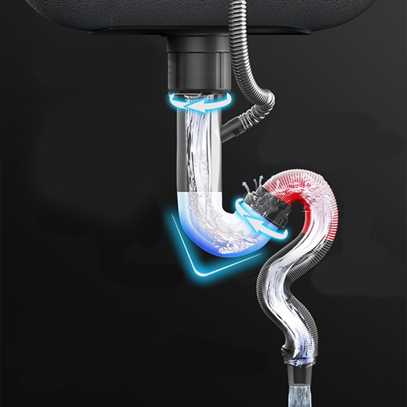 Modern workstation undermount kitchen sink in stainless steel with waste assembly and faucet