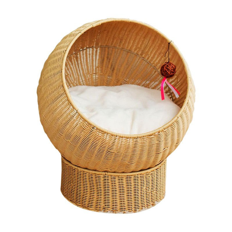 Modern Woven Cat Bed