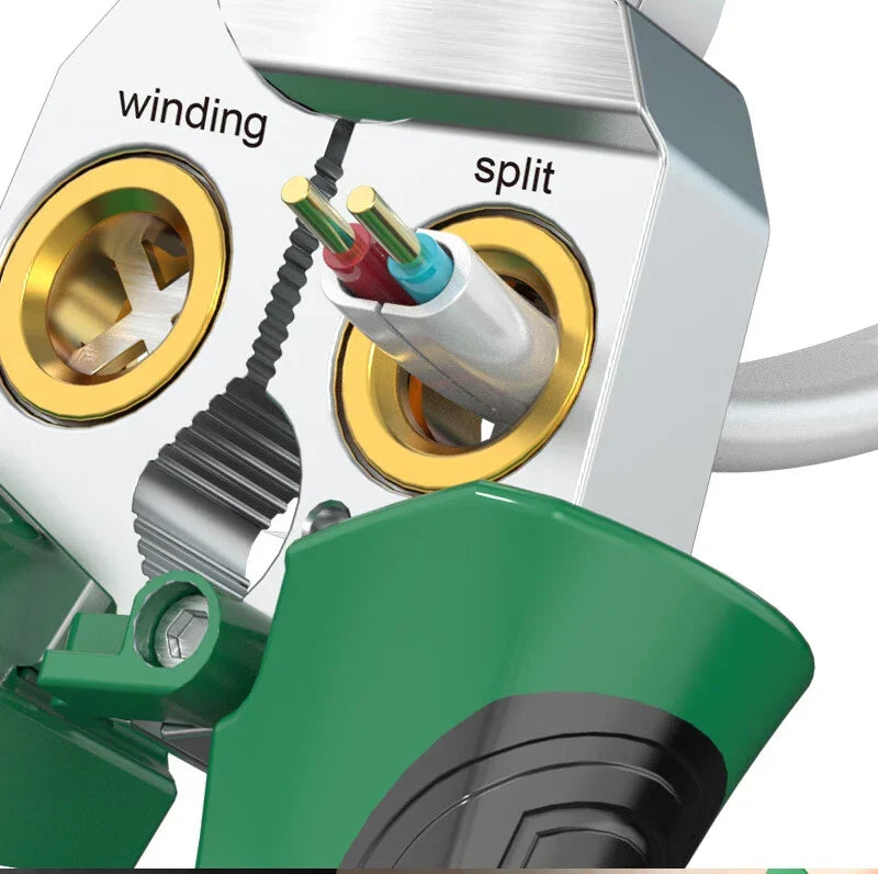 Multi-functional wire stripper with built-in tester