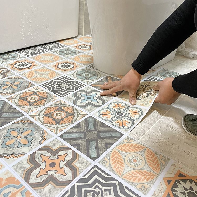 Multi-Tonal Peel and Stick Vinyl Plank Flooring - Porcelain Tile Look