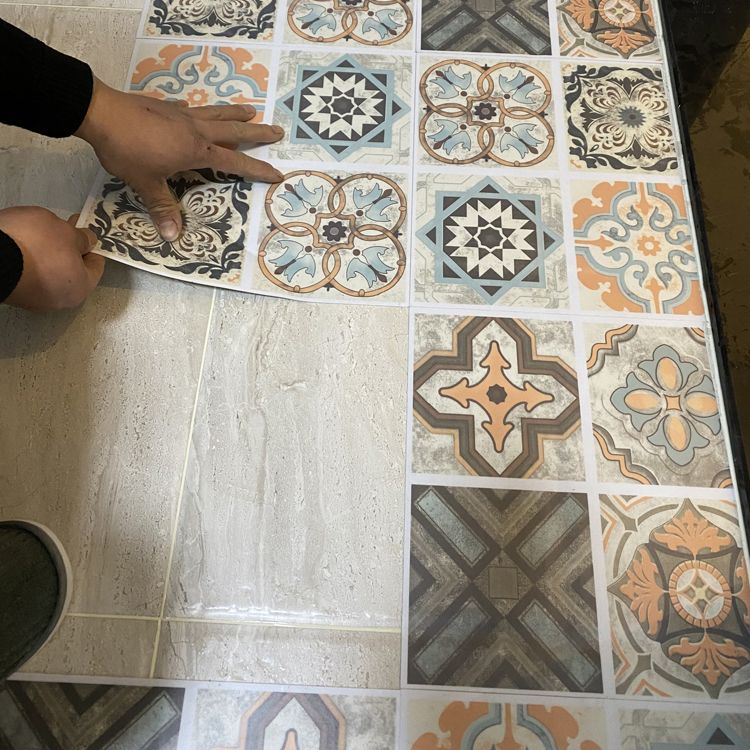 Multi-Tonal Peel and Stick Vinyl Plank Flooring - Porcelain Tile Look