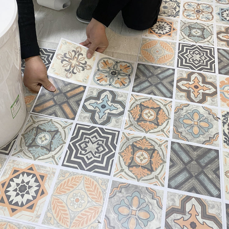 Multi-Tonal Peel and Stick Vinyl Plank Flooring - Porcelain Tile Look