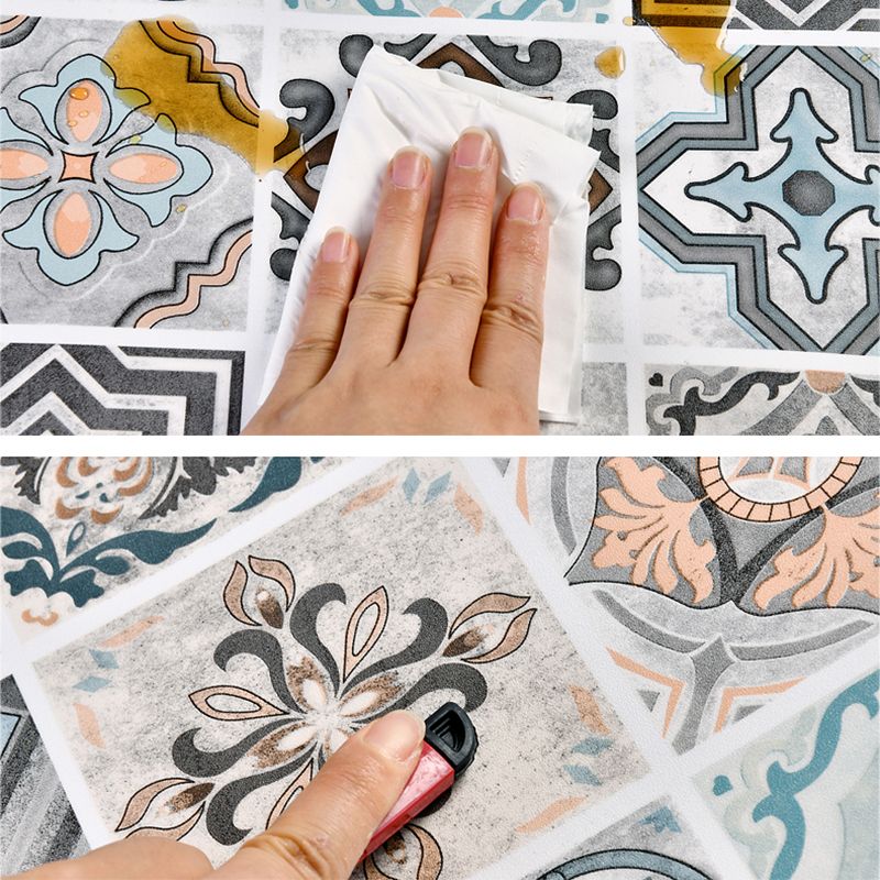 Multi-Tonal Peel and Stick Vinyl Plank Flooring - Porcelain Tile Look