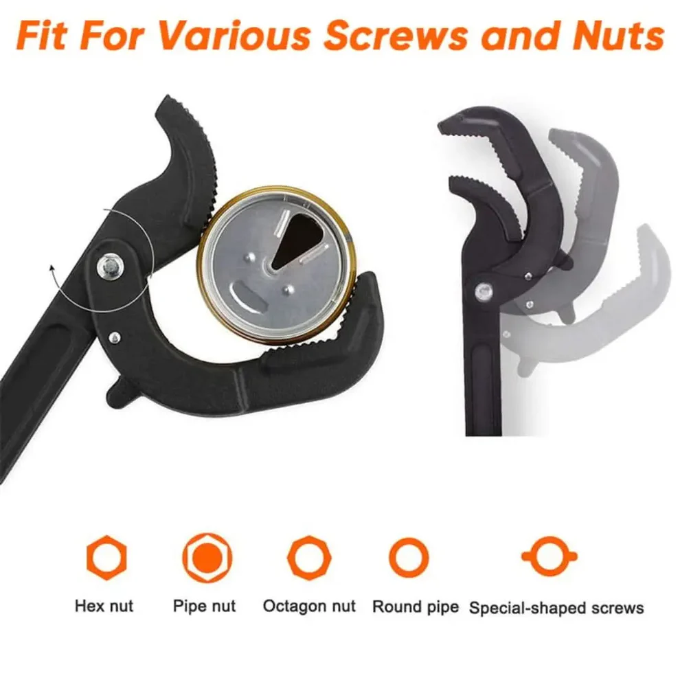 Multifunction Self-Adjusting Pipe Wrench