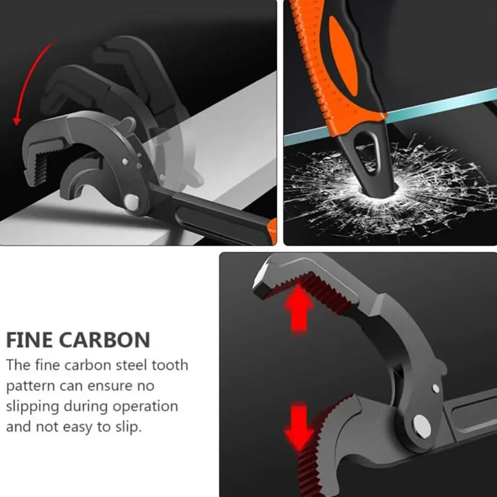 Multifunction Self-Adjusting Pipe Wrench