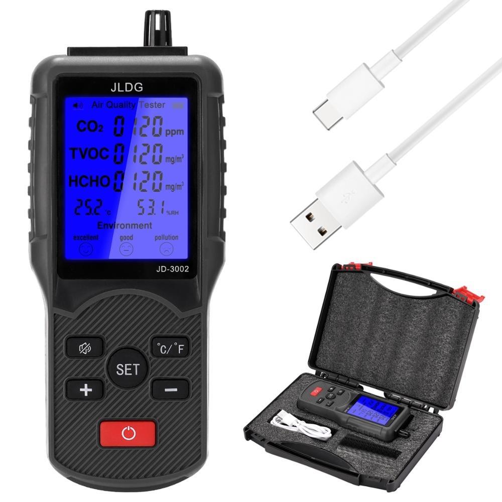 Multifunctional Air Quality Analyzer with Digital Carbon Monoxide Tester