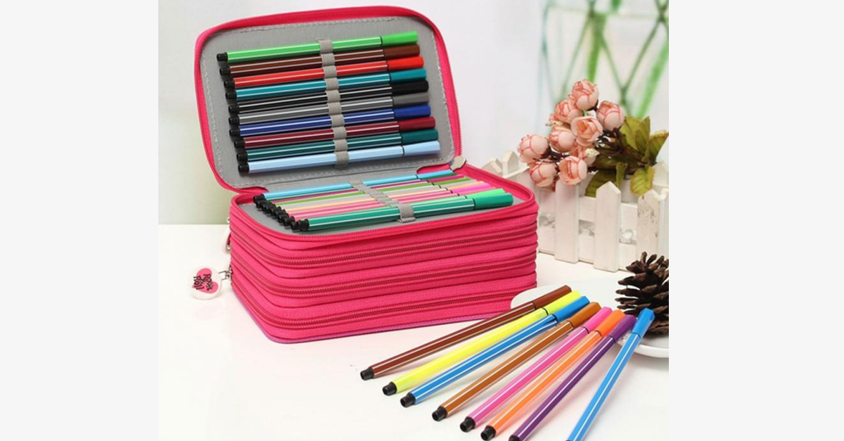 Multifunctional Layered Pencil Case