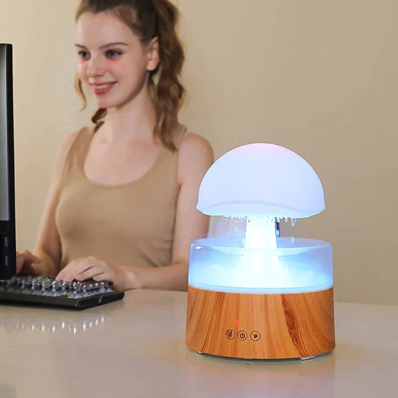 Mushroom Cloud Rain Diffuser & Relaxing Humidifier