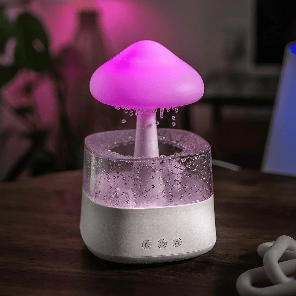 Mushroom Cloud Rain Diffuser & Relaxing Humidifier