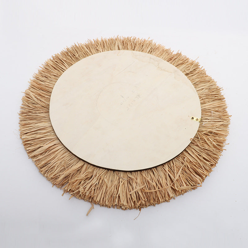 Natural Rattan Frame Wall Mirror