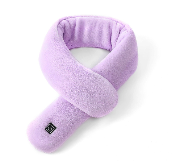 Neck pillow with built-in massage – perfect for car trips, flights, and more